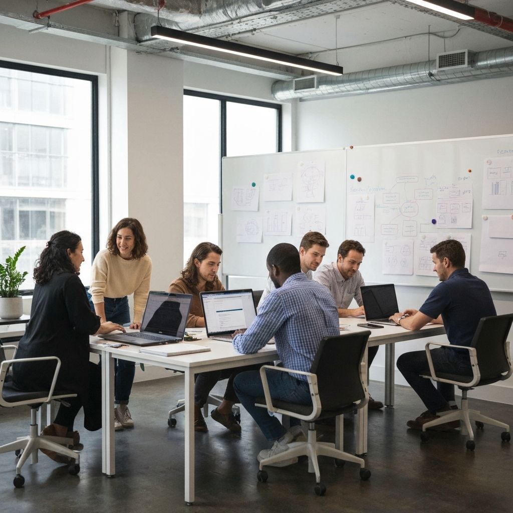 Fraga Technology team collaborating on web development projects